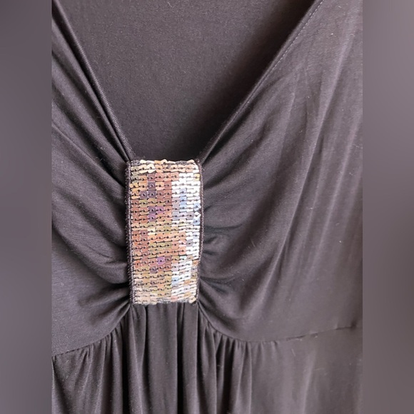 Rosegal plus size 2 X Spandex with Sequin  dress black blose - Picture 4 of 13